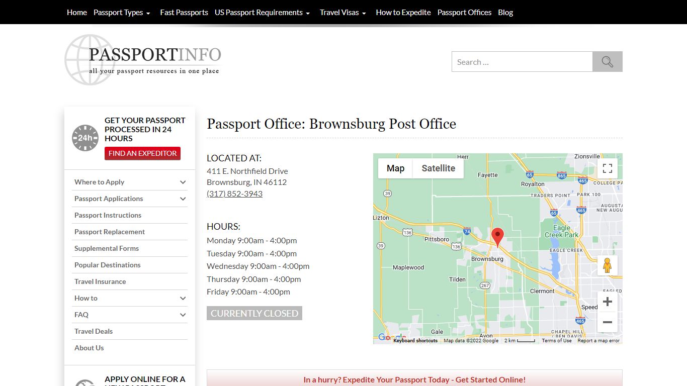 Passport Office: Brownsburg Post Office